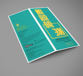 Flyer Gestaltung für Symposium Mirror Me
